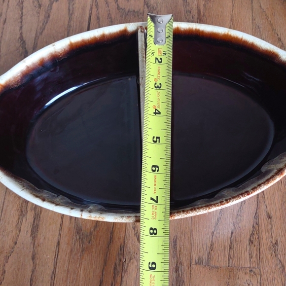 Vintage Pfaltzgraff Brown Drip Divided Serving Vegetable Dish - Picture 5 of 6